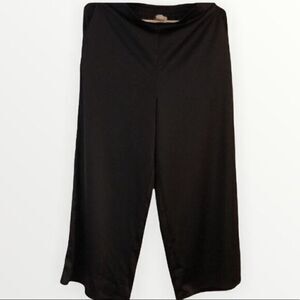 Rachel Zoe palazzo wide leg pants Size 6 navy pockets flowy silky pull‎ on
